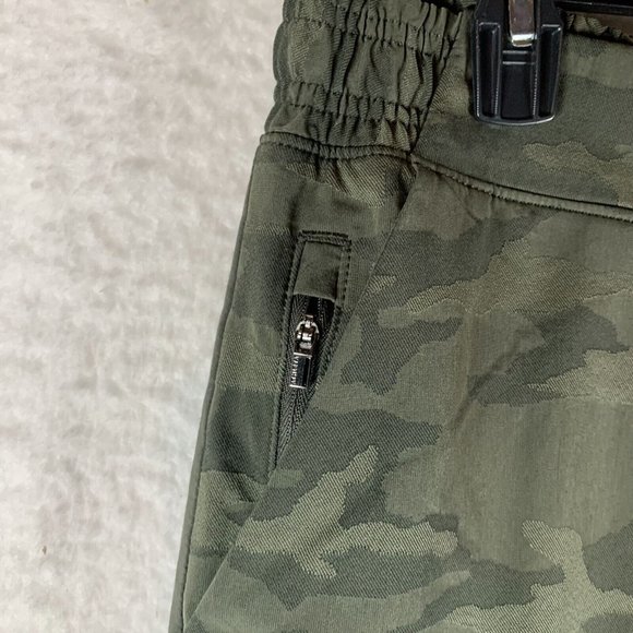 Athleta Jogger Pants Women's 12 Green Camouflage Brooklyn‎ Textured Lined 7872 - Picture 5 of 9